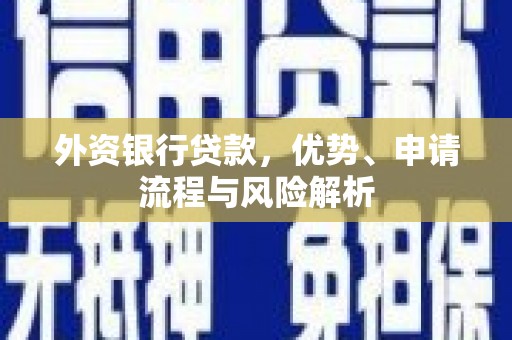 大湖外资银行贷款，优势、申请流程与风险解析