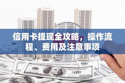 大湖信用卡提现全攻略，操作流程、费用及注意事项