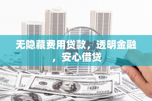 大湖无隐藏费用贷款，透明金融，安心借贷
