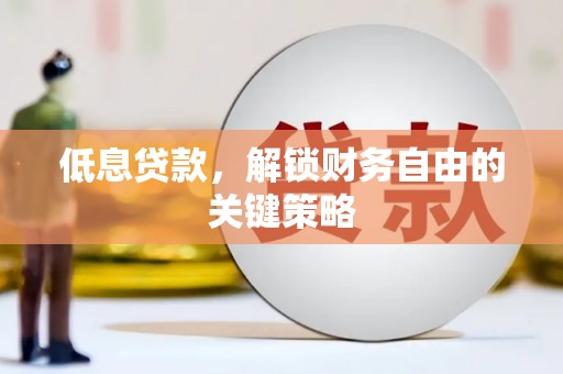 大湖低息贷款，解锁财务自由的关键策略