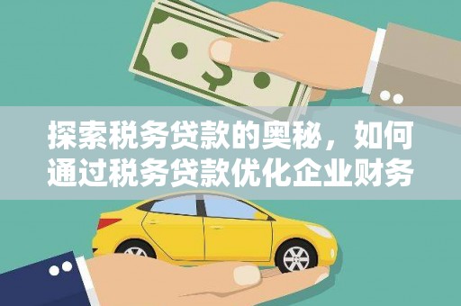 大湖探索税务贷款的奥秘，如何通过税务贷款优化企业财务