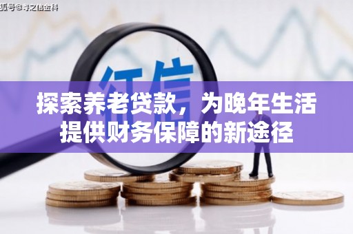 大湖探索养老贷款，为晚年生活提供财务保障的新途径