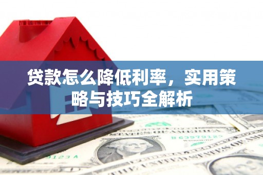 大湖贷款怎么降低利率，实用策略与技巧全解析