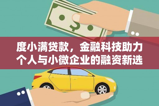 大湖度小满贷款，金融科技助力个人与小微企业的融资新选择