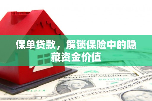 大湖保单贷款，解锁保险中的隐藏资金价值