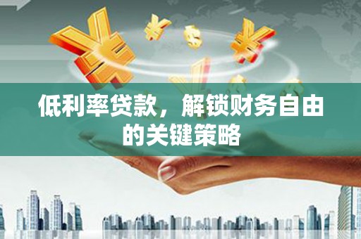 大湖低利率贷款，解锁财务自由的关键策略