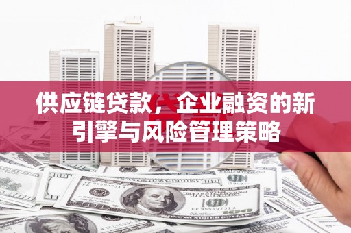 大湖供应链贷款，企业融资的新引擎与风险管理策略