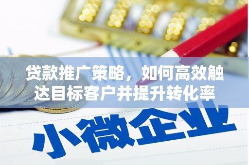 大湖贷款推广策略，如何高效触达目标客户并提升转化率