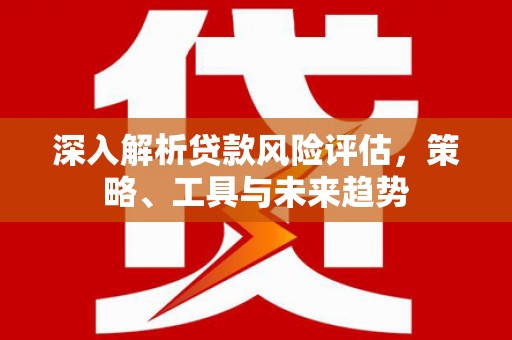 大湖深入解析贷款风险评估，策略、工具与未来趋势