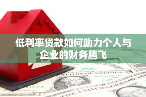 大湖低利率贷款如何助力个人与企业的财务腾飞
