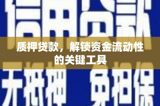 大湖质押贷款，解锁资金流动性的关键工具
