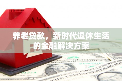 大湖养老贷款，新时代退休生活的金融解决方案