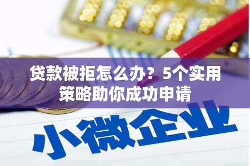 大湖贷款被拒怎么办？5个实用策略助你成功申请
