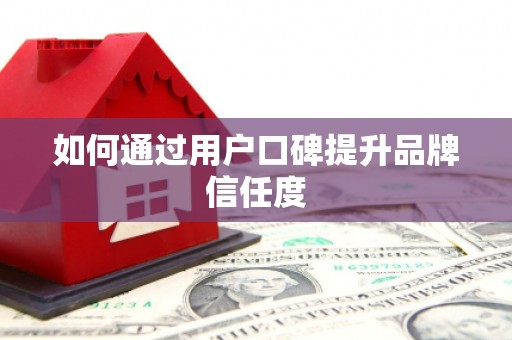 大湖如何通过用户口碑提升品牌信任度