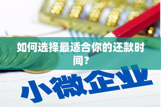 大湖如何选择最适合你的还款时间？